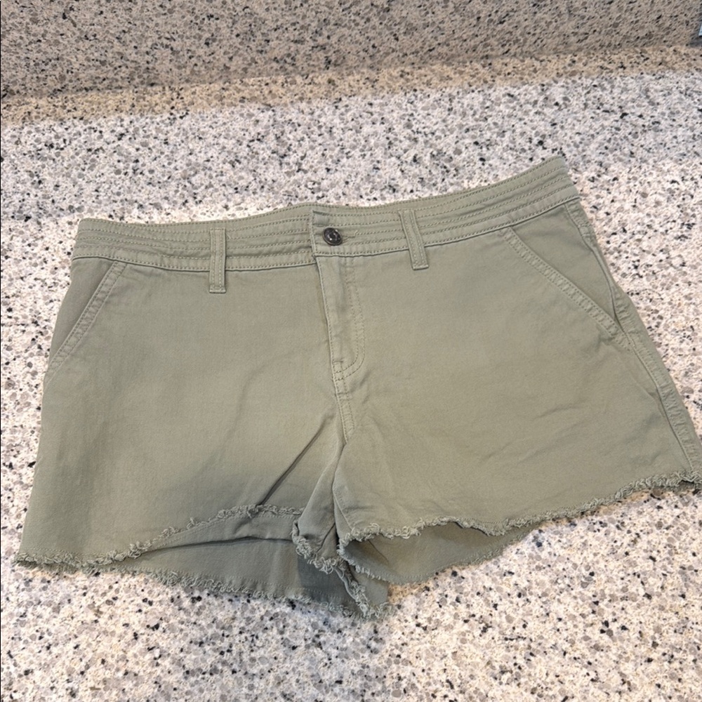 Prana Green Cargo Shorts Lightweight Summer Essential